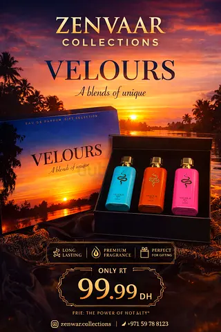 Velours Eau de Parfum Gift Set - 3 Bottles (New, Boxed)
