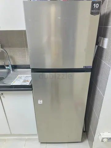 Stainless Steel Top Freezer Refrigerator - Good Condition