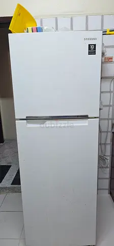 White Samsung Tall Refrigerator - Two Door, Good Working Condition