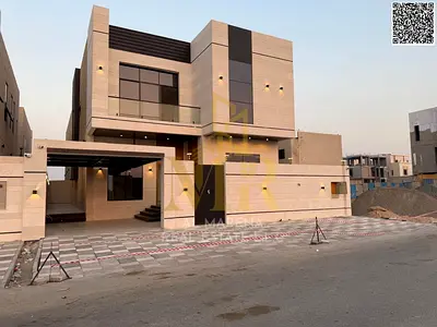 Luxury villa for sale in Al Helio 2. Elegant design featuring 5 spacious bedrooms and ultra-luxurious finishes in a strategic location in Ajman 🏡✨