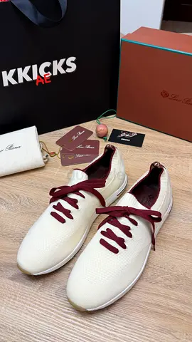 Loro Piana Flexy Walk Sneakers ‘White/Maroon’