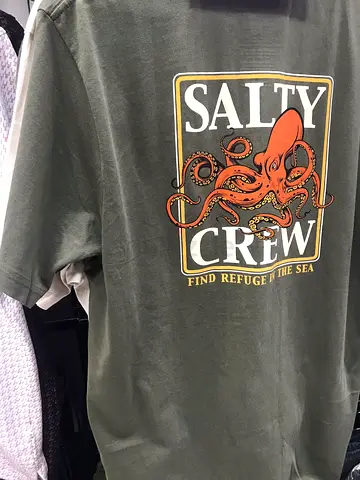 Oversized T-shirt: Salty crew print