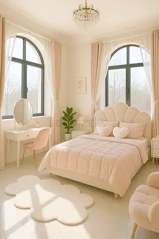 Cozy Pink Full Bed
