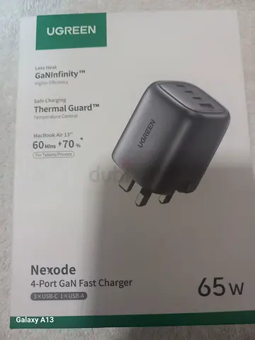 Ugreen Nexode 65W 4-Port GaN Fast Charger (UK Plug)