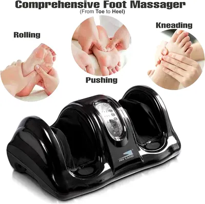 Foot  Calf Massager For Reflexology Kneading  Rolling with Remote Control