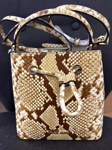 Original MK python embossed crossbody bag