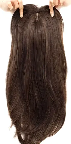 Long Layered Brown Womens Wig — Natural Look, Excellent Condition