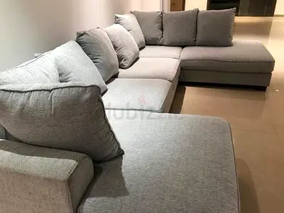 Selling high quality the One Kingston Sectional Ushape Sofa light gray