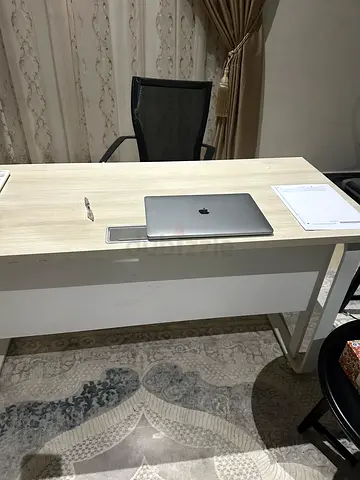 Light wood study/work table