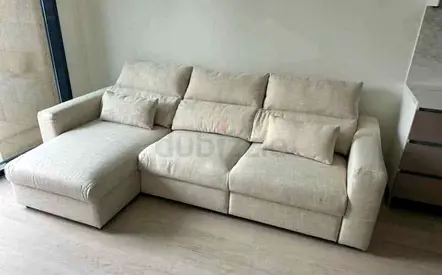 IKEA Esklstuna L Shape Sofa Bed Beige Excellent condition