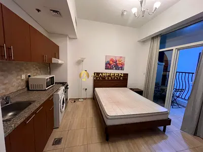 استوديو مفروش | برج صباح | شرفة وإطلالة على المدينة