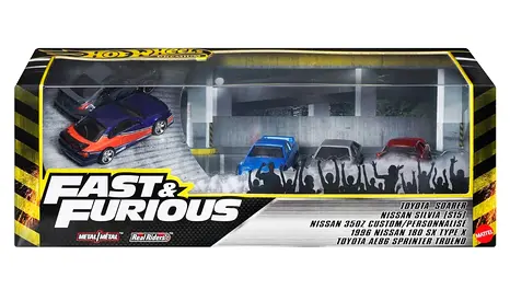 Hotwheels Premium Fast and Furious Tokyo Drift Display