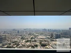 Two-bedroom apartment with a living room in Corniche Tower, with the largest area and a completely o