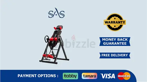 Fitness Silink Heavy Duty Inversion Table | Headrest Foldable Steel | Foam Inversion Table