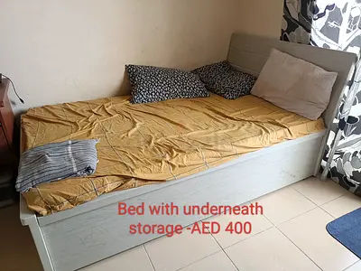 Bed with storage underneath for sale