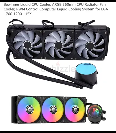 Bewinner 360mm ARGB All-in-One Liquid CPU Cooler (LGA 1700/1200/115X compatible)