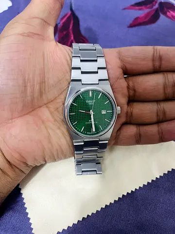 Tissot PRX Stainless Steel Men’s Watch with Green Dial