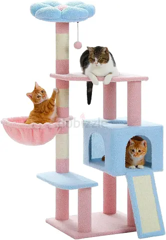 120cm/47.2 Flower Multi-Level Cat Tower