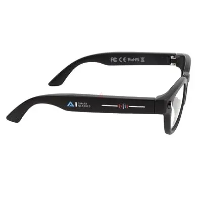 AI Smart Glasses, LED Flash Smart Translation Glasses HD Video Photo Taking for Travel