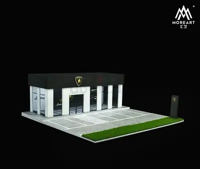 Lamborghini Show Room 1/64 scale with light