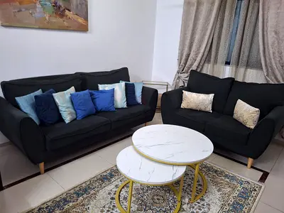 Dark Grey 2-Piece Sofa Set- 3-Seater And 2-Seater