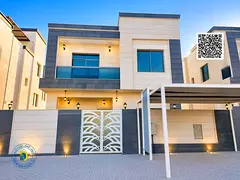 The cheapest villa in Al Yasmin, 5 rooms, including electricity, water and air conditioning, at an a