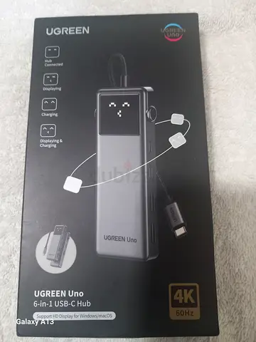 UGREEN 6-in-1 USB-C Hub (4K, Power Delivery) - Like New