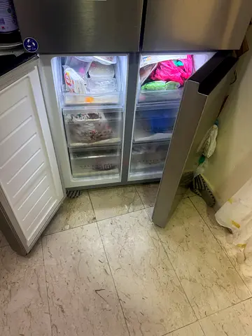 Stainless Steel Bottom Freezer Refrigerator - Good Working Condition