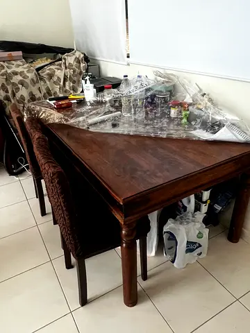 Solid wood 6 seater dining table NO Chairs