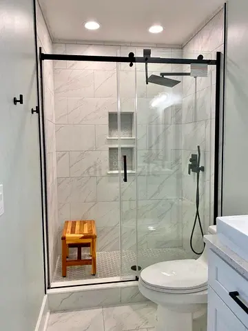 Shower glass partition