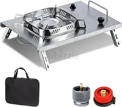 Itg Camping Stove, Desktop  Embed Folding Gas Stove, Portable Gas Stove with Carrying Handle, Outdo