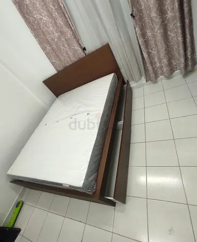 IKEA malam queen‑size bed (160 × 200 cm) with 2 storage drawers underneath and an IKEA mattress ✨