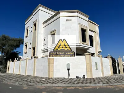 Villa for rent in Ajman, Al Zahiyah area. Corner location on two streets.