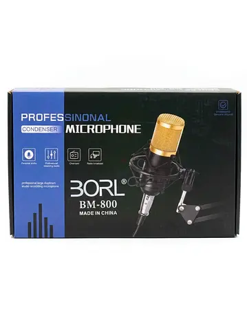 Borl BM- 800 Professional Condenser Microphone - Brand New