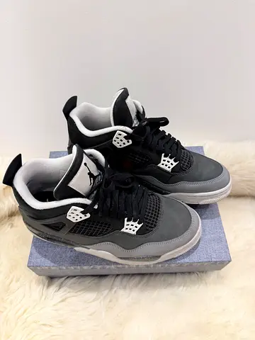 Used Air Jordan 4 Retro Cool Grey Sneakers - Size (please verify)