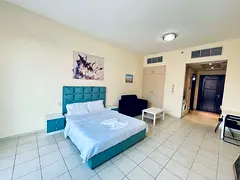 4500 per month including bills Hotel Serviced Fully Furnished studio apartment with balcony and free