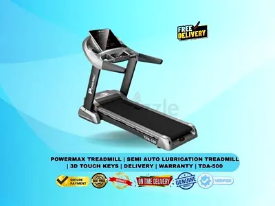 PowerMax Treadmill | Semi Auto Lubrication Treadmill | 3D Touch Keys | Delivery | Warranty | TDA-500
