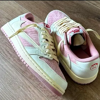 Nike Air Jordan 1 Low Pink/White Women’s Sneakers -