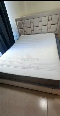 Queen mattress - light beige