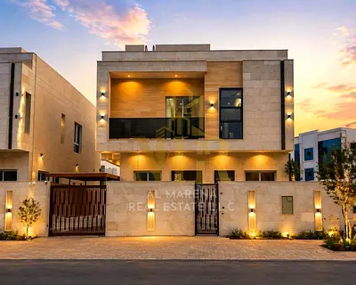 A villa on the main street, ready to move in, with all registration and ownership fees included, in one of Ajman's most prestigious areas. Freehold ow