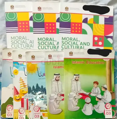 Set of UAE Grade 3 School Textbooks – Moral, Social  Cultural + Islamic Education+ ARABIC
