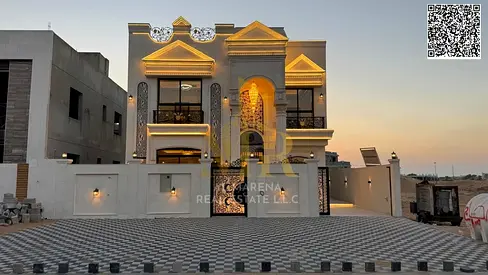 فيلا كلاسيك طابقين بسعرشامل رسوم المكيفات في أرقي مناطق عجمان تملك حر لجميع الجنسيات