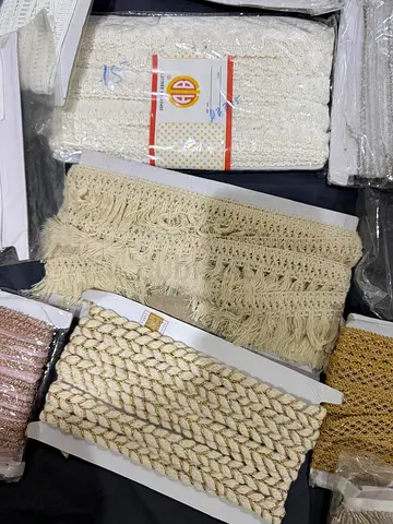 Bundle of Decorative Trims and Tassel Braids - Mixed Cream/Beige (New)