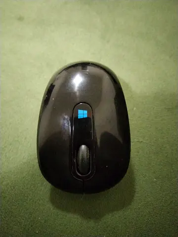 Used Microsoft Wireless Mouse with Windows Logo - Good Condition