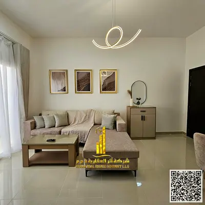 أفخم وأجمل شقة غرفة و صالة مفروشة بالكامل فرش فاخر سوبر ديلوكس للإيجار الشهري في عجمان ✔️ شامل الفواتير و الإنترنت ⚡📶 جاهزة للسكن!
