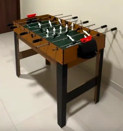 MAXSTRENGTH 4-In-1 Multi Game Table Children Indoor Activity Toy with Table Tennis Billiard Football