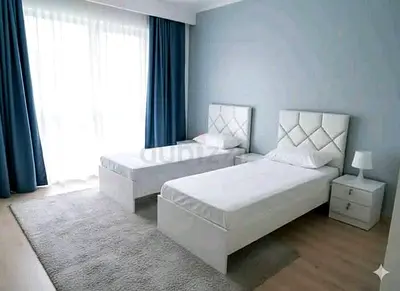 Pair of  2 single beds with headboards