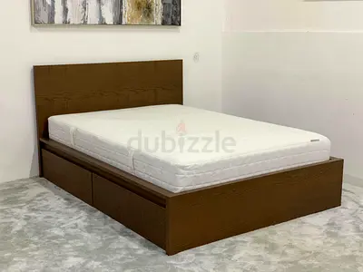 IKEA MALM Bed with 4 storage boxes without mattress