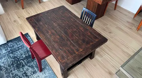 Pottery Barn Kids Activity Table + 2 PB Kids chairs - 30”x45”