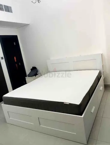 IKEA brimnes king size 180×200cm bed frame with headboard+ 4 big storage drawers with IKEA mattress